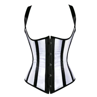 Striped Underbust Bustier Tops